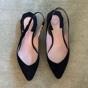 Chloe Slingback Suede Flats